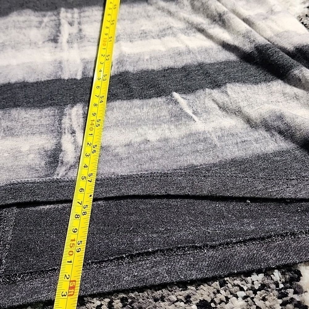 Raquel Allegra Maxi Dress Womens 0 Grey Tie Dye Stripe Boho Designer Casual USA - Picture 5 of 7